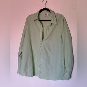 Princess Polly Stripped Button Up Top size 4